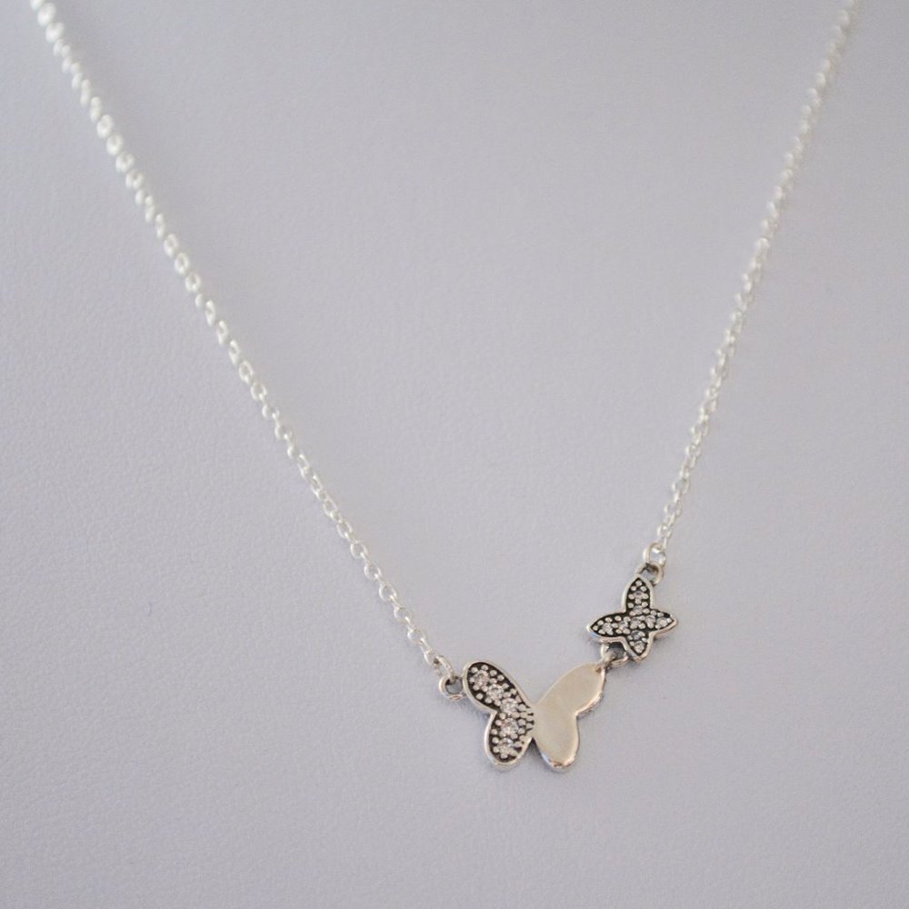 Pandora Fluttering Butterflies Necklace
